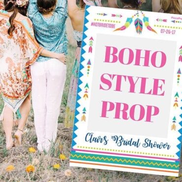 Boho Style Social Media Photo Prop