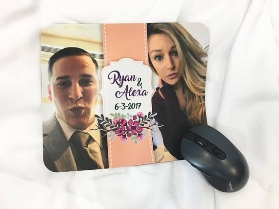 Personalized Couple's Photo Mouse Pad Personalized Couple's Photo Mouse Pad