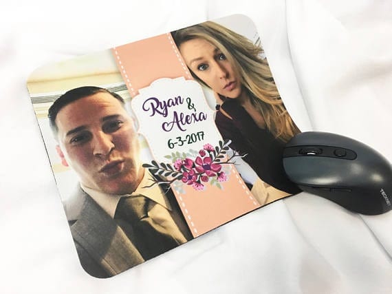 Personalized Couple's Photo Mouse Pad Personalized Couple's Photo Mouse Pad