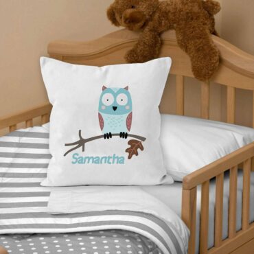 Kids animal pillow, Owl, nursery decor, kids pillow sham, kids pillow case, fun kids pillowcases, personalized