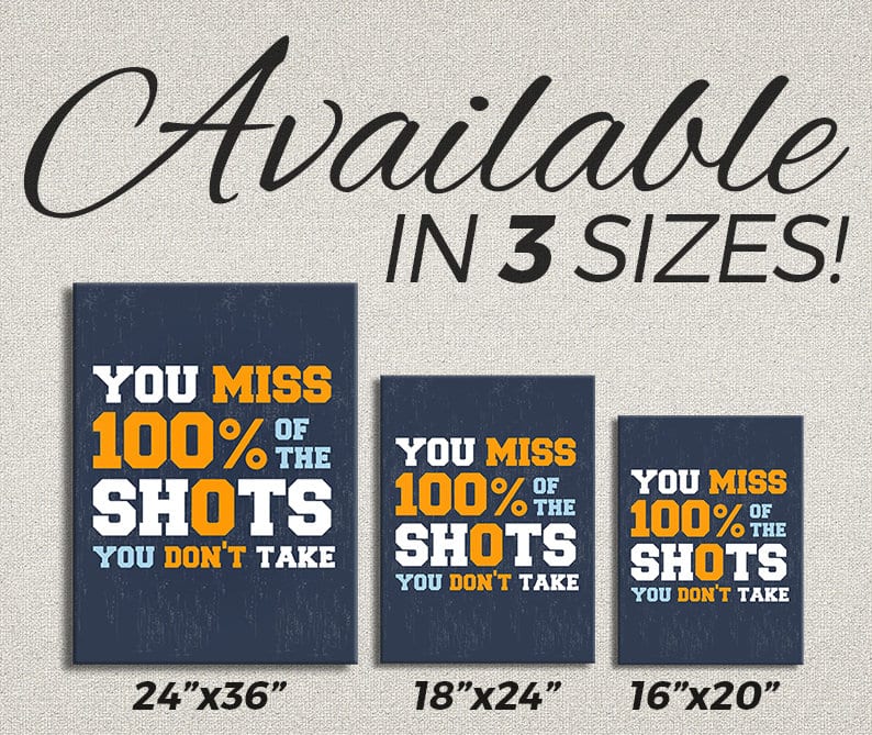teen boy gift motivational quotes on canvas hustle art office wall art brother gift from sister you miss 100 of the shots 5ead04b1 You miss 100% of the shots you don't take Inspirational Canvas Wall art You miss 100% of the shots you don't take Inspirational Canvas Wall art