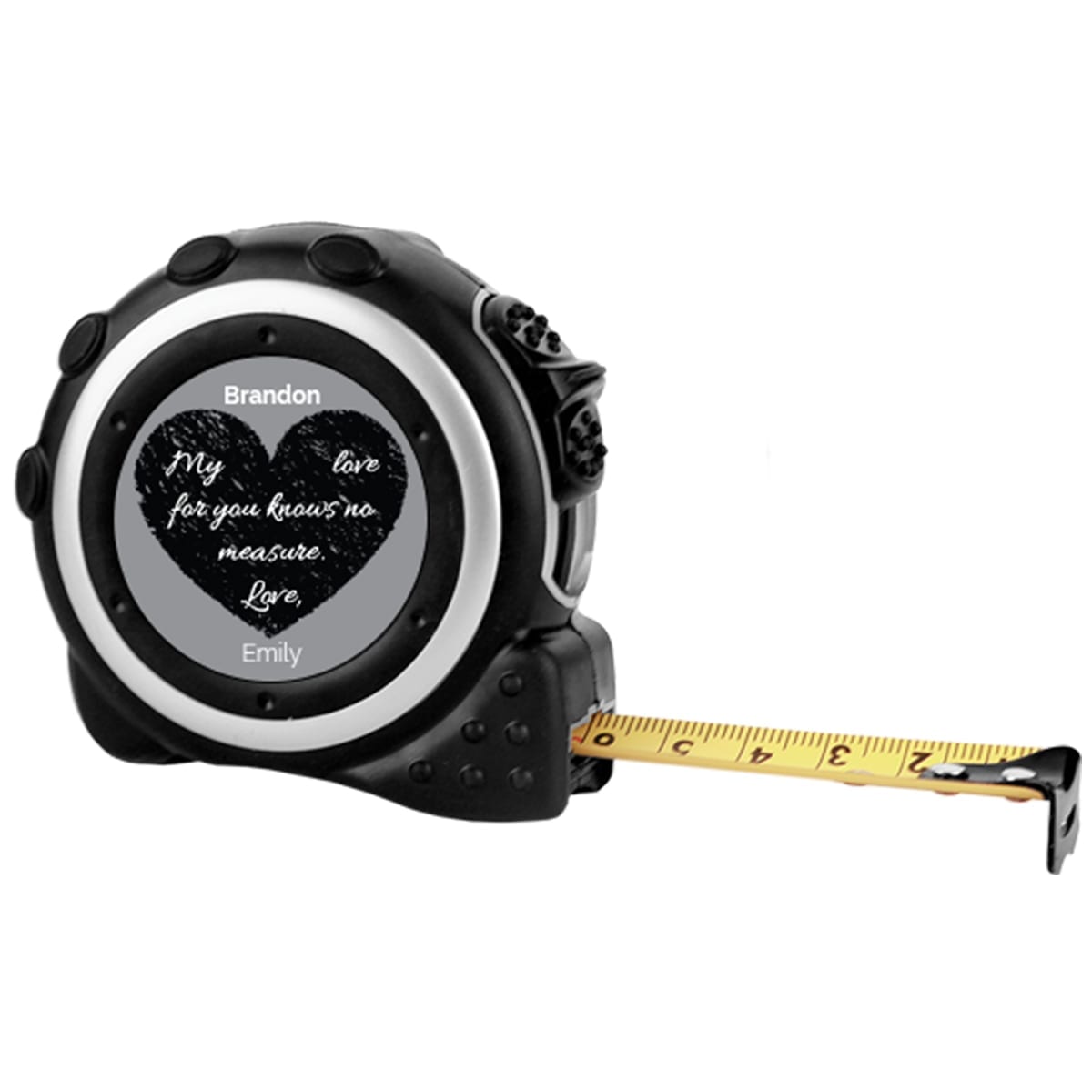 GFT059 blank 1.5inch Circle My love for you has no measure black heart square Love Beyond Measure Personalized Tape Measure Love Beyond Measure Personalized Tape Measure