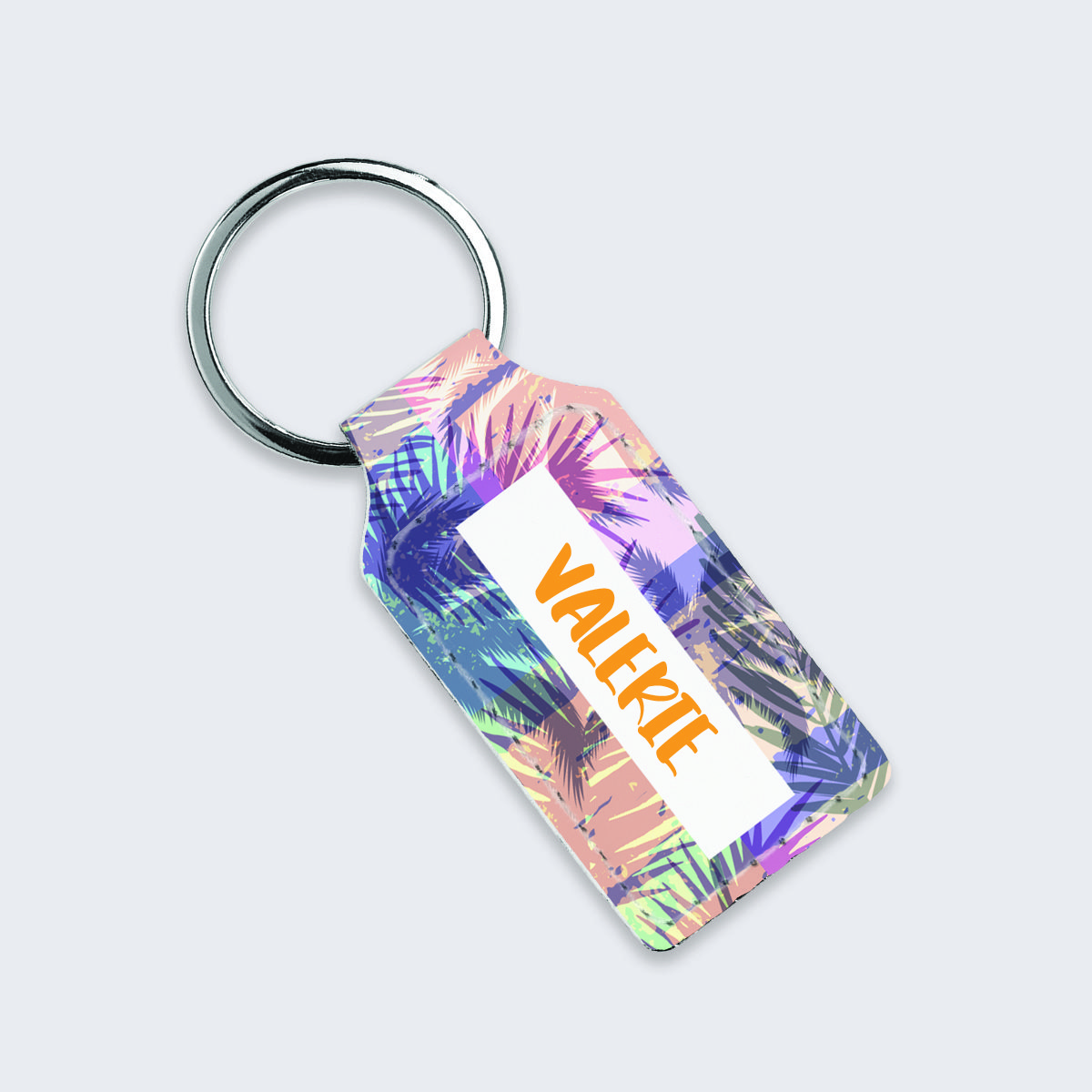 Personalized Exotic Tropical Summer Keychain Fun Keychain