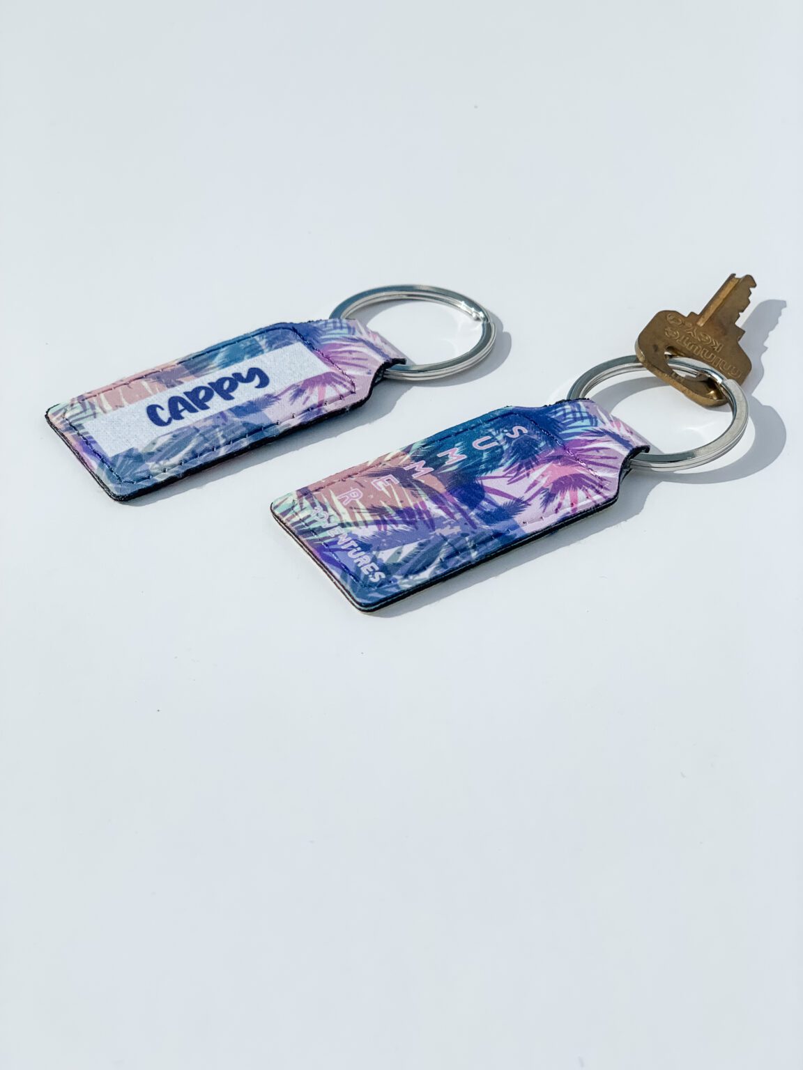 Personalized Exotic Tropical Summer Keychain Fun Keychain