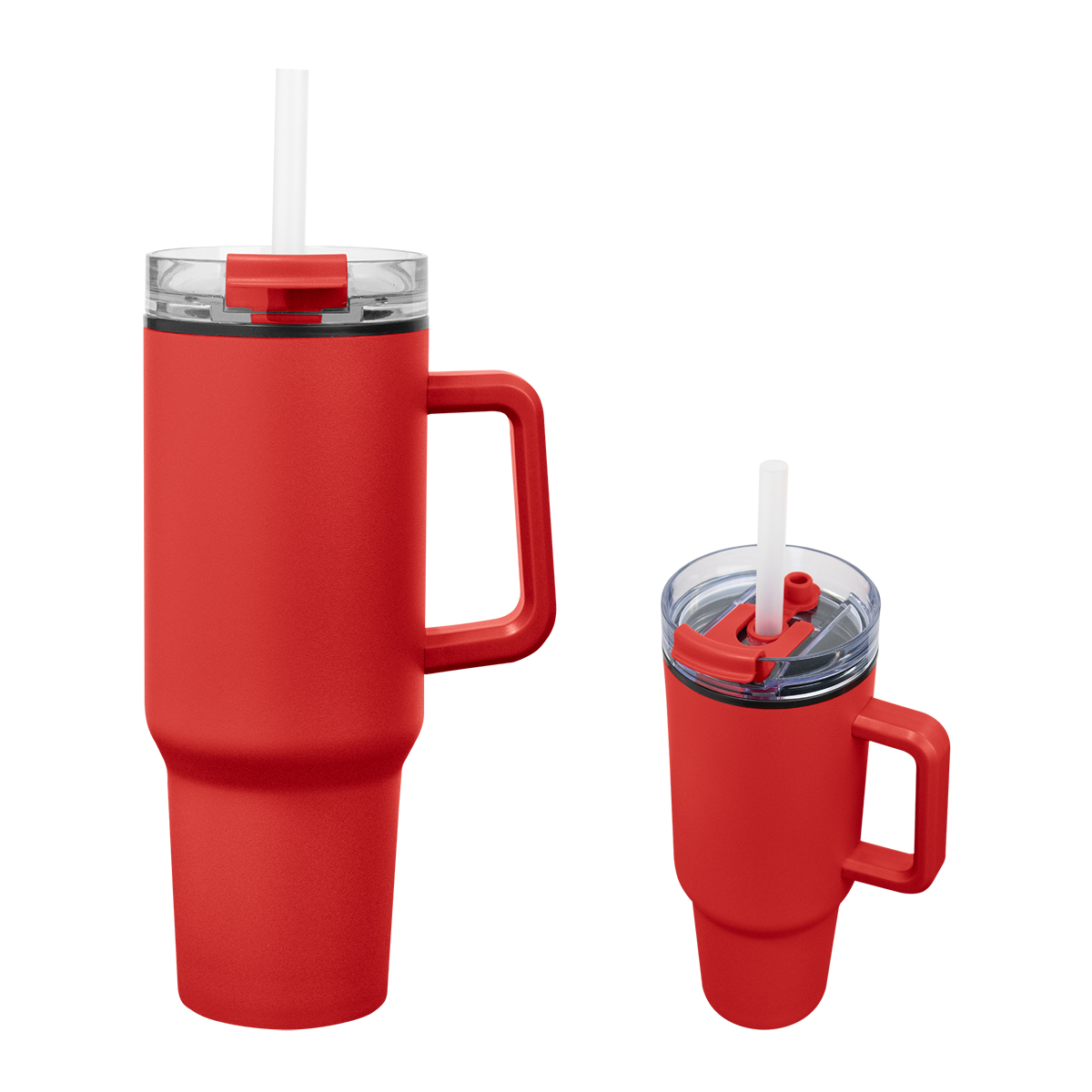 Red Insulated 40 oz. Tumbler with Handle and Straw Insulated 40 oz. Tumbler with Handle and Straw Red Insulated 40 oz. Tumbler with Handle and Straw2