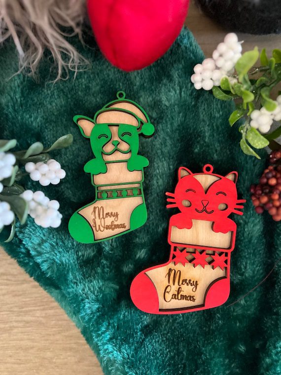 il 570xN.5471856154 2bkz 1 Merry Catmas Christmas Cat Ornament, Cat Stocking Ornament, Cat Mom Gift Merry Catmas Christmas Cat Ornament, Cat Stocking Ornament, Cat Mom Gift